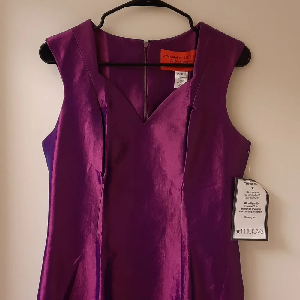 NWT, b Michael America Red Collection Taffeta Dress